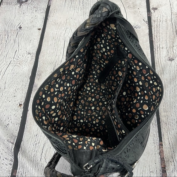 Brighton Leather Alligator Print Shoulder Bag - Picture 7 of 10